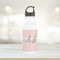 Citation moderne Pastel Pink Inhale Exhale