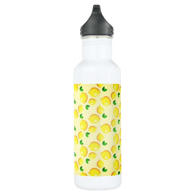 Bouteille D'eau Citrons jaunes frais (Droite)
