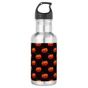 Bouteille D'eau Citrouilles d'Halloween, Citrouilles Orange Trick