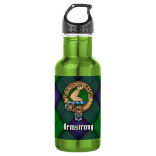 Bouteille D'eau Clan Armstrong Crête sur Tartan