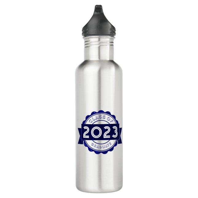 Bouteille D'eau Classe de l'ANNÉE Diplômé, Logo Full-Zip Imprimer (Droite)
