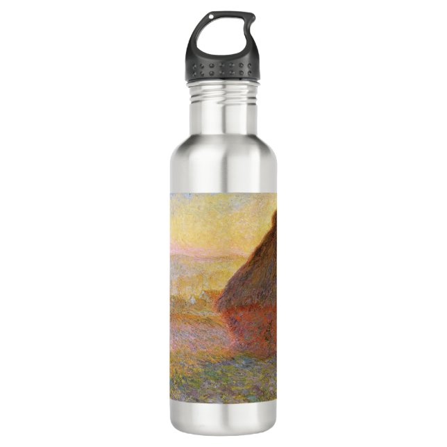 Bouteille D'eau Claude Monet Impressionniste Peinture Graystaks I (Devant)