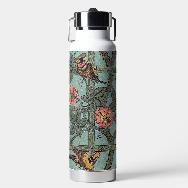 Bouteille D'eau Climbing Roses & Small Birds, William Morris (Salle de sport)