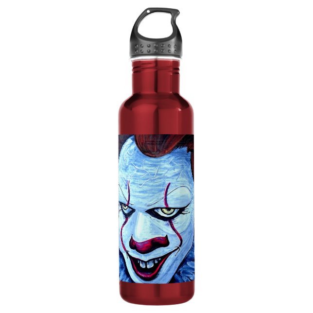 Bouteille D'eau Clown : Mal (Devant)