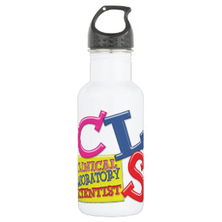 BOUTEILLE D'EAU CLS SCIENTIFIQUE EN LABORATOIRE CLINIQUE BLANC