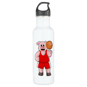 Bouteille D'eau Cochon de basket-ball