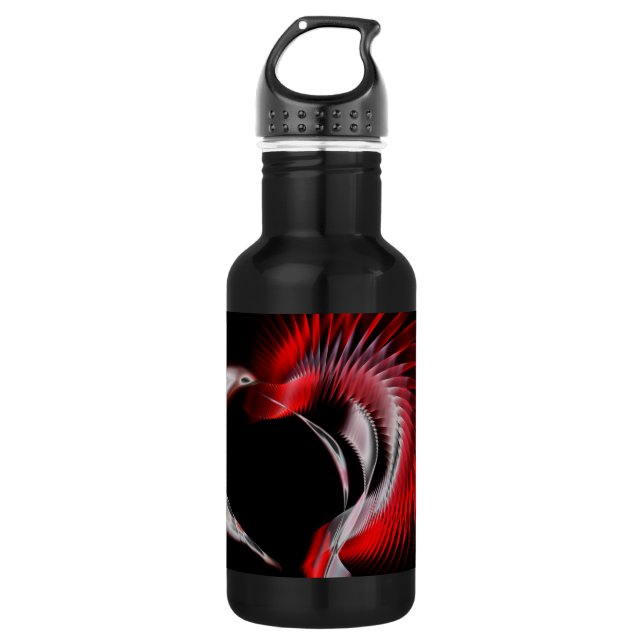 Bouteille D'eau Coeur métallique (Devant)