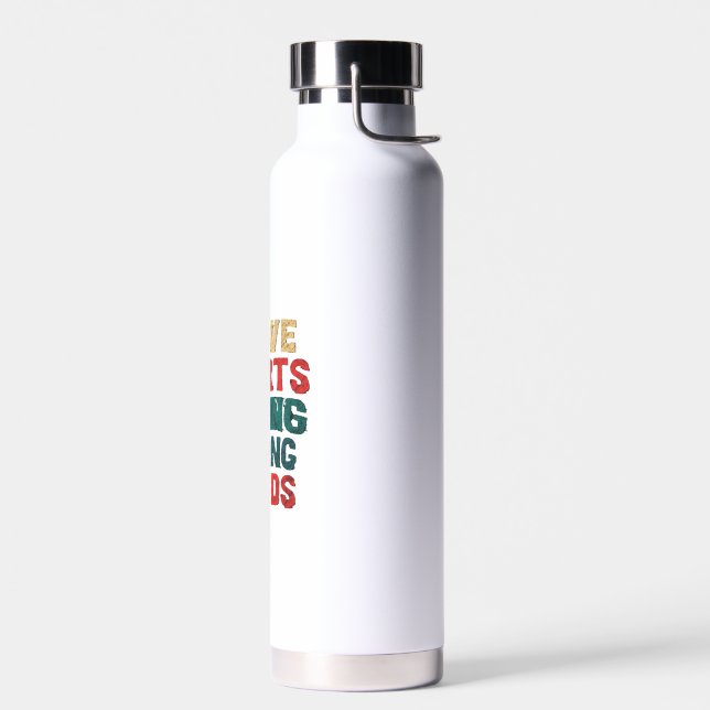 Bouteille D'eau Coeurs courageux herong mains fortes (Gauche)