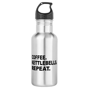 Bouteille D'eau Coffee Kettlebells Répéter
