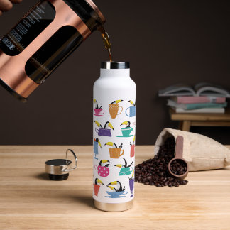 Bouteille D'eau Coffee with Toucans