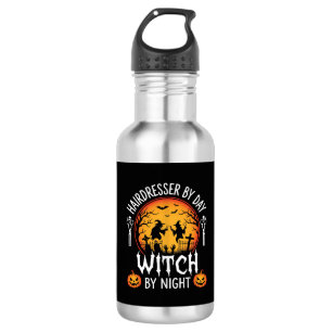 Bouteille D'eau Coiffeuse Halloween le Jour Sorcière la Nuit