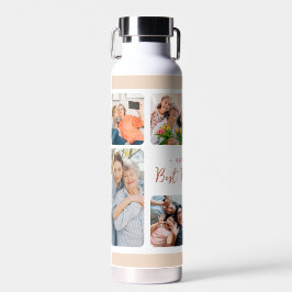 Bouteille D'eau Collage moderne Photo personnalisée Maman Cadeau