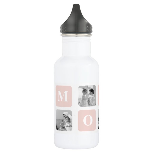 Bouteille D'eau Collage tendance Photo & Pastel rose Meilleur cade (Gauche)
