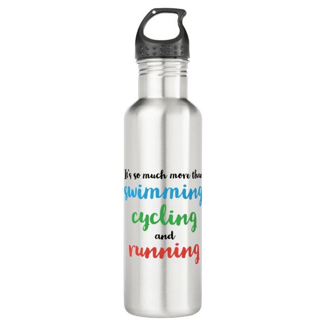 Bouteille D'eau Conception cool et originale pour les triathlètes (Devant)