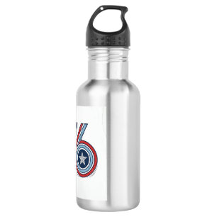 Bouteille D'eau Conception de chemise vectorielle patriotique Vint