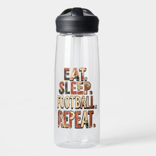 Bouteille D'eau Conception de fan de football vintage Graphique