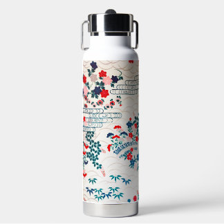 Bouteille D'eau Conception Florale Japonaise