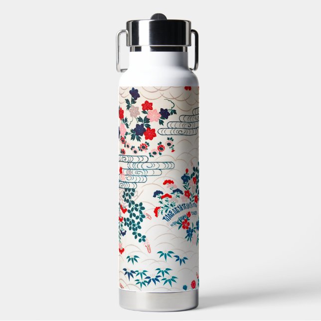 Bouteille D'eau Conception Florale Japonaise (Salle de sport)