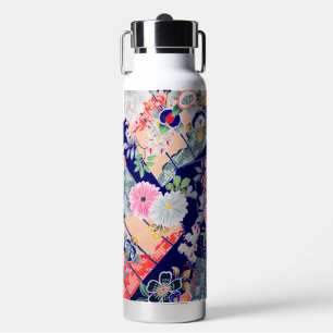 Bouteille D'eau Conception florale japonaise