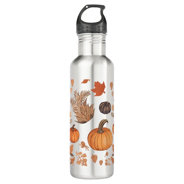 Bouteille D'eau Conception motif d'automne (Devant)