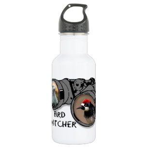 Bouteille D'eau Conception w/Eagle d'observateur d'oiseau et