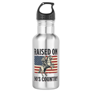 Bouteille D'eau Conçu pour Chemise Western Cowboy Country 90s_