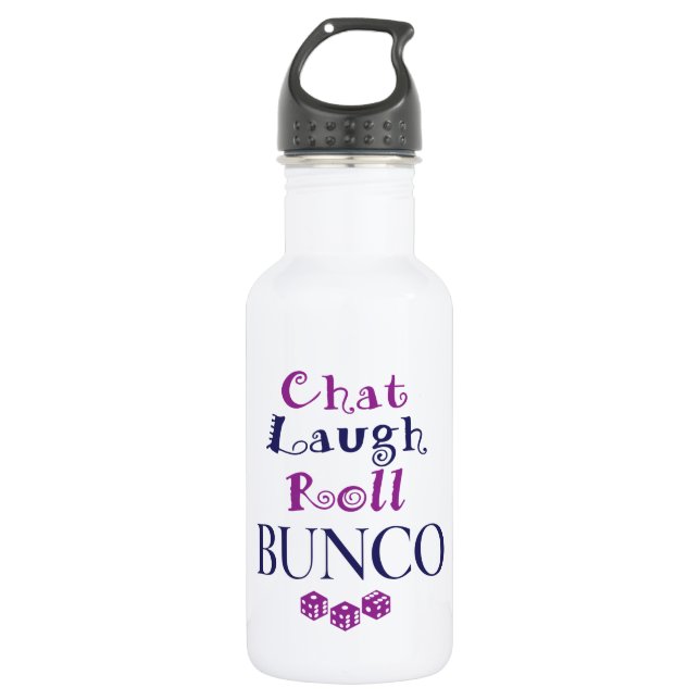 Bouteille D'eau conversation, rire, petit pain - bunco (Devant)