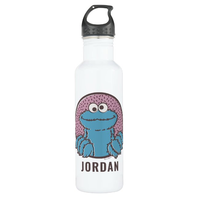 Bouteille D'eau Cookie Monster | Om Nom Nom (Devant)