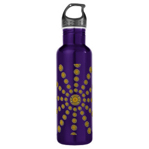 Bouteille D'eau Cool africain Sunflower Polka Dot Art Design d'imp