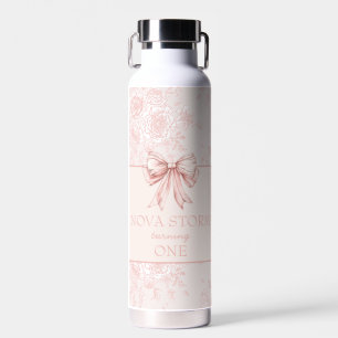 Bouteille D'eau Coquette rose pâle pour toile personnalisée Annive