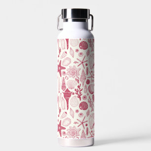 Bouteille D'eau Coquillages à Viva Magenta - Couleur de l'année 20