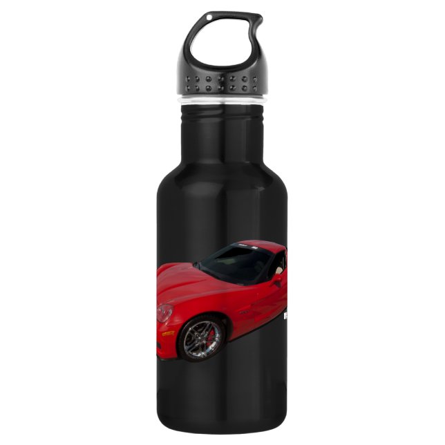 Bouteille D'eau Corvette rouge (Devant)