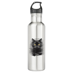 Bouteille D'eau Costume d'Halloween Chat Noir Chat Kitty Éffrayant