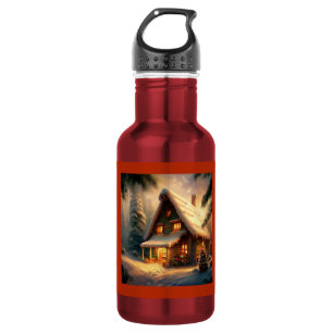 Bouteille D'eau Cottage de Noël 8