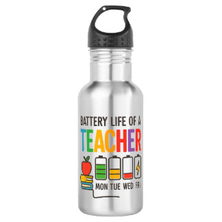 Bouteille D'eau Couette Retour à l'école Cadeau de l'enseignant, H