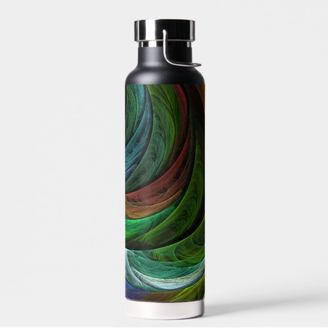 Bouteille D'eau Couleur Gloire Moderne Art Abstrait Motif Élégant (Gauche)