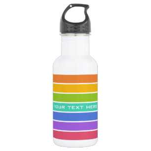 Bouteille D'eau Couleurs arc-en-ciel personnalisées