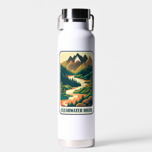 Bouteille D'eau Couleurs de la rivière Clearwater Idaho