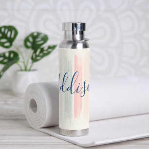 Bouteille D'eau Coups de pinceau pastel personnalisés
