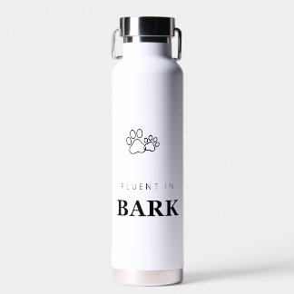 Bouteille D'eau Couramment en empreinte de patte amateur de chien