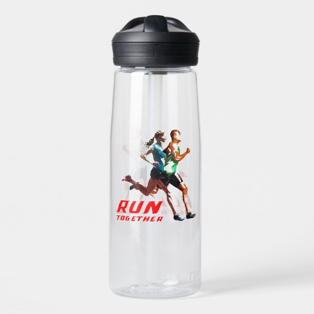 Bouteille D'eau Courir ensemble | (Avant)