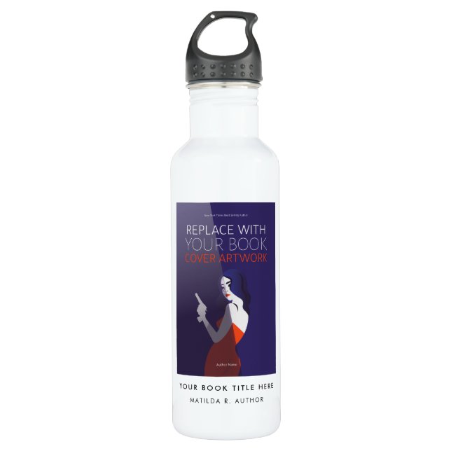 Bouteille D'eau Couverture du livre | Auteur Lancement du livre Pr (Devant)
