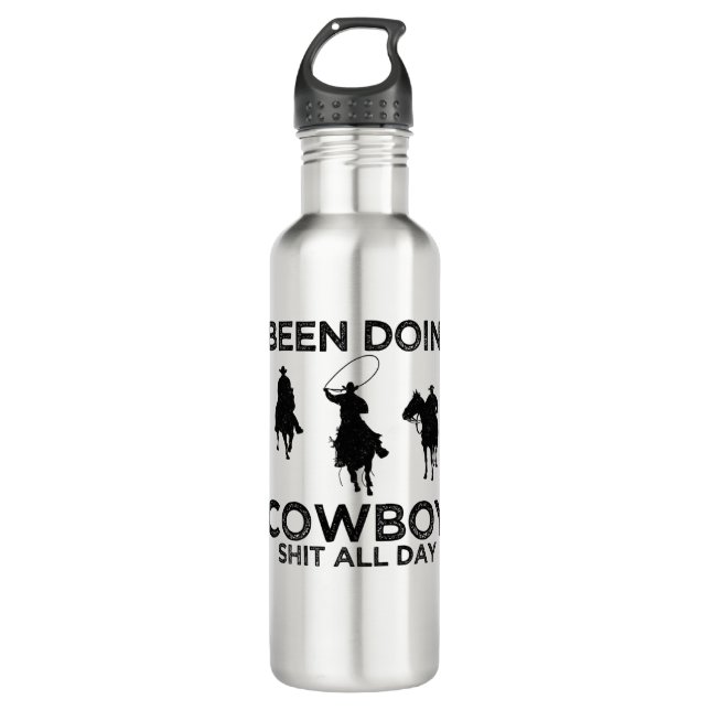 Bouteille D'eau cowboy (Devant)