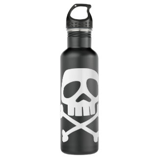 Bouteille D'eau Crâne et os - 1980's Punk Rock Misfit