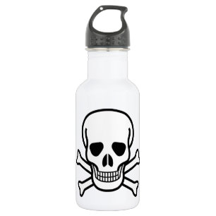 Bouteille D'eau Crâne et os croisés