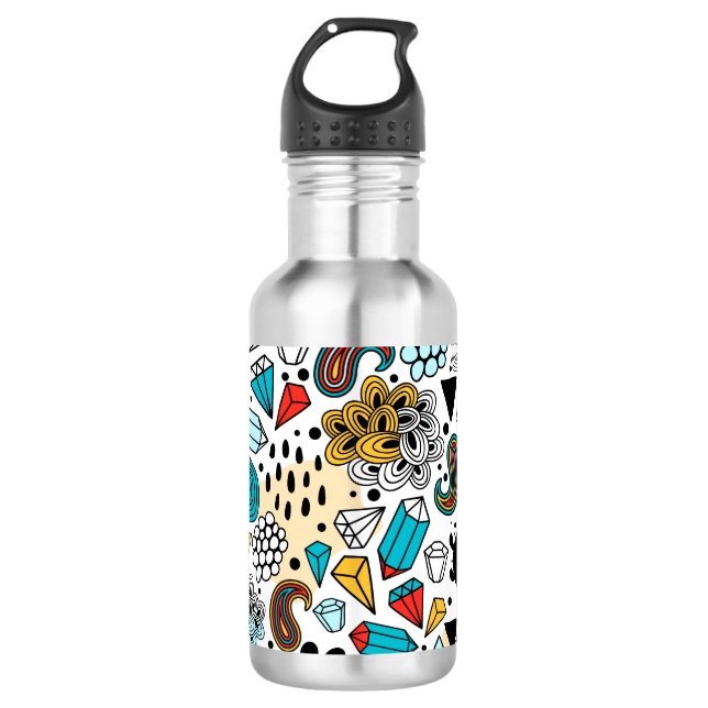 Bouteille D'eau Crazy head (Devant)