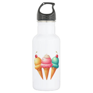 Bouteille D'eau Crème glacée colorée