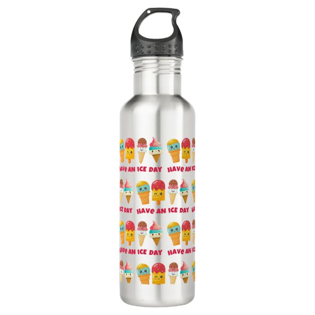 Bouteille D'eau crème glglace (Devant)