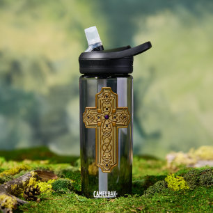 Bouteille D'eau Croix celtique ornementale de style celtique