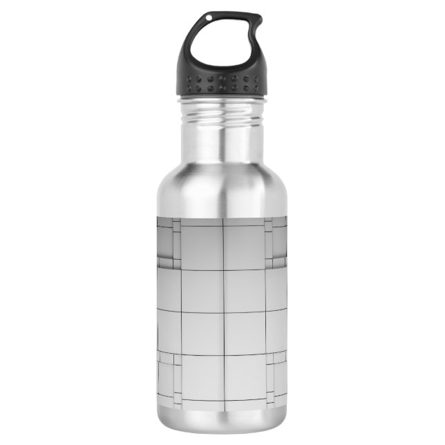 Bouteille D'eau Cubes Abstraits (Devant)